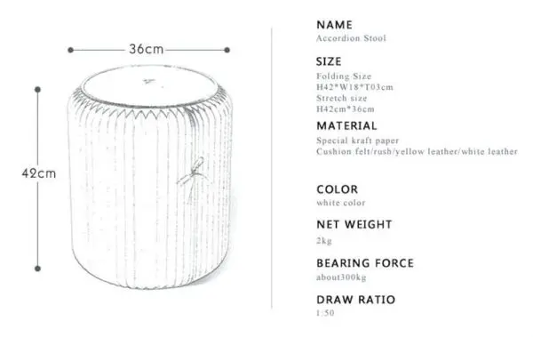 ACCORDION PAPER STOOL - Image 6