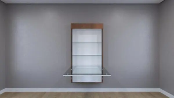 WALL MOUNT DINING TABLE WITH GLASS TOP - Image 2