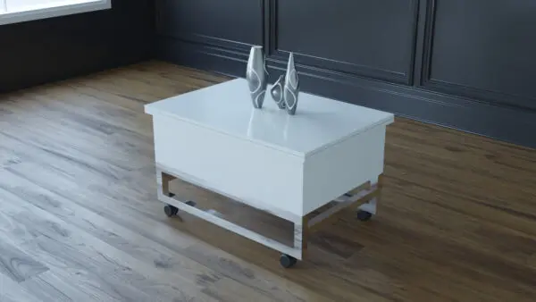 COFFEE CUM DINING TABLE WITH STEEL LEGS - Image 3