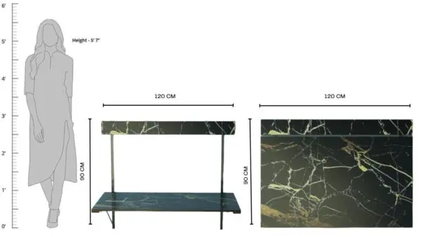 Foldable Wall Mounted Dining Table - Image 3
