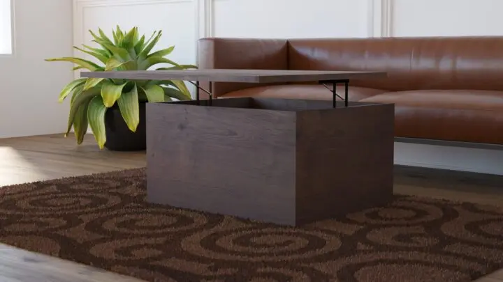 Lift top coffee table