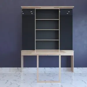 featuring a folding dining table crockery cabinet