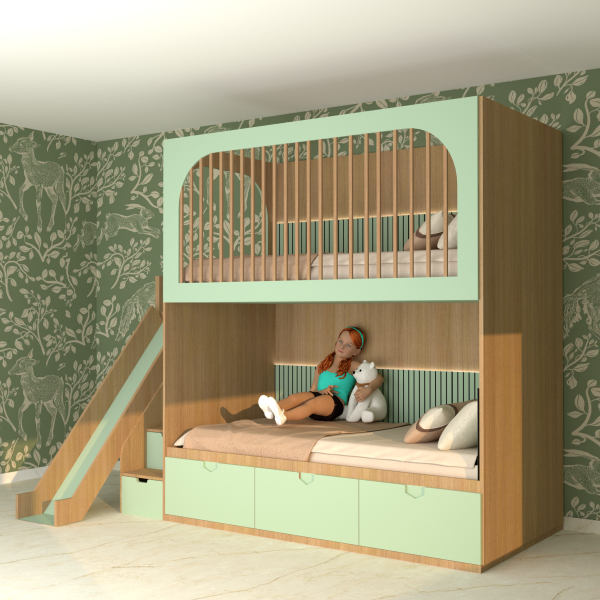 TWIN OVER TWIN BUNK BED - Image 3