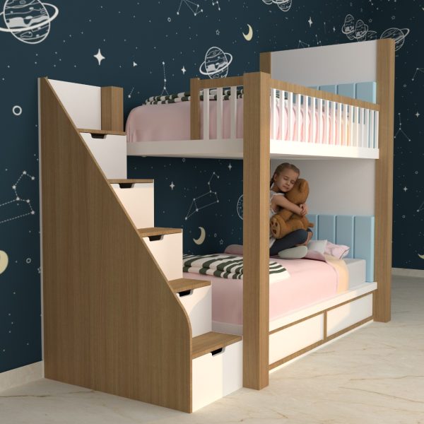 SPACE-THEMED BUNK BED WITH STORAGE STAIRS - Image 3