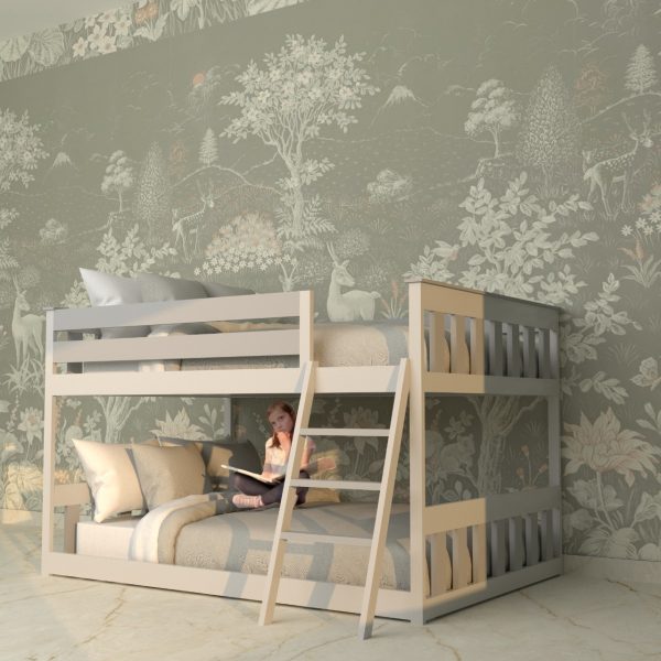 CLASSIC TWIN BUNK BED WITH BUILT-IN LADDER - Image 3