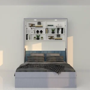 Wallter premium wall bed in walnut finish with a modern space-saving design