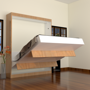 FOLDING BEAUTY QUEEN SIZE WALL BED