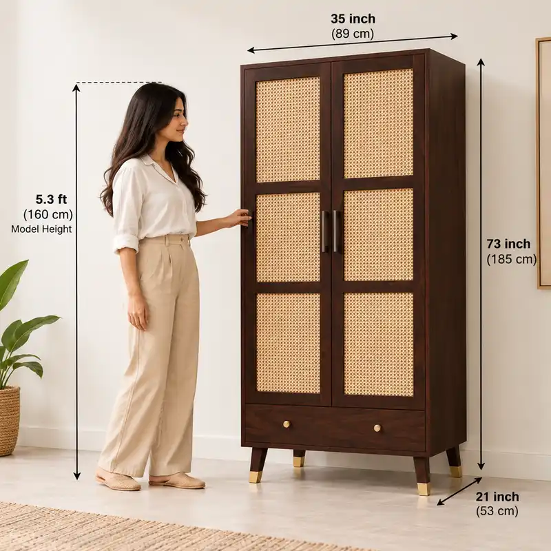 Sheesham Wood Wardrobe 5 wooden wardrobe with dimensions